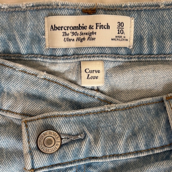 Abercrombie & Fitch 'The 90's Straight Ultra High Rise' Size 10 Long - Picture 8 of 8